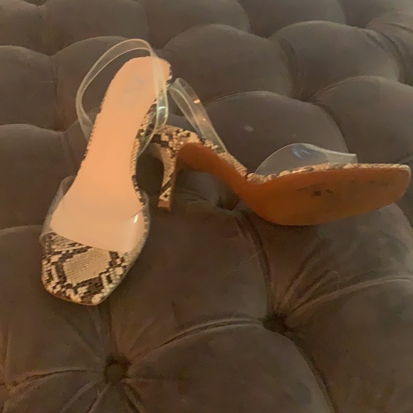 Neutral Snake print Clear straps - Picture 2 of 3